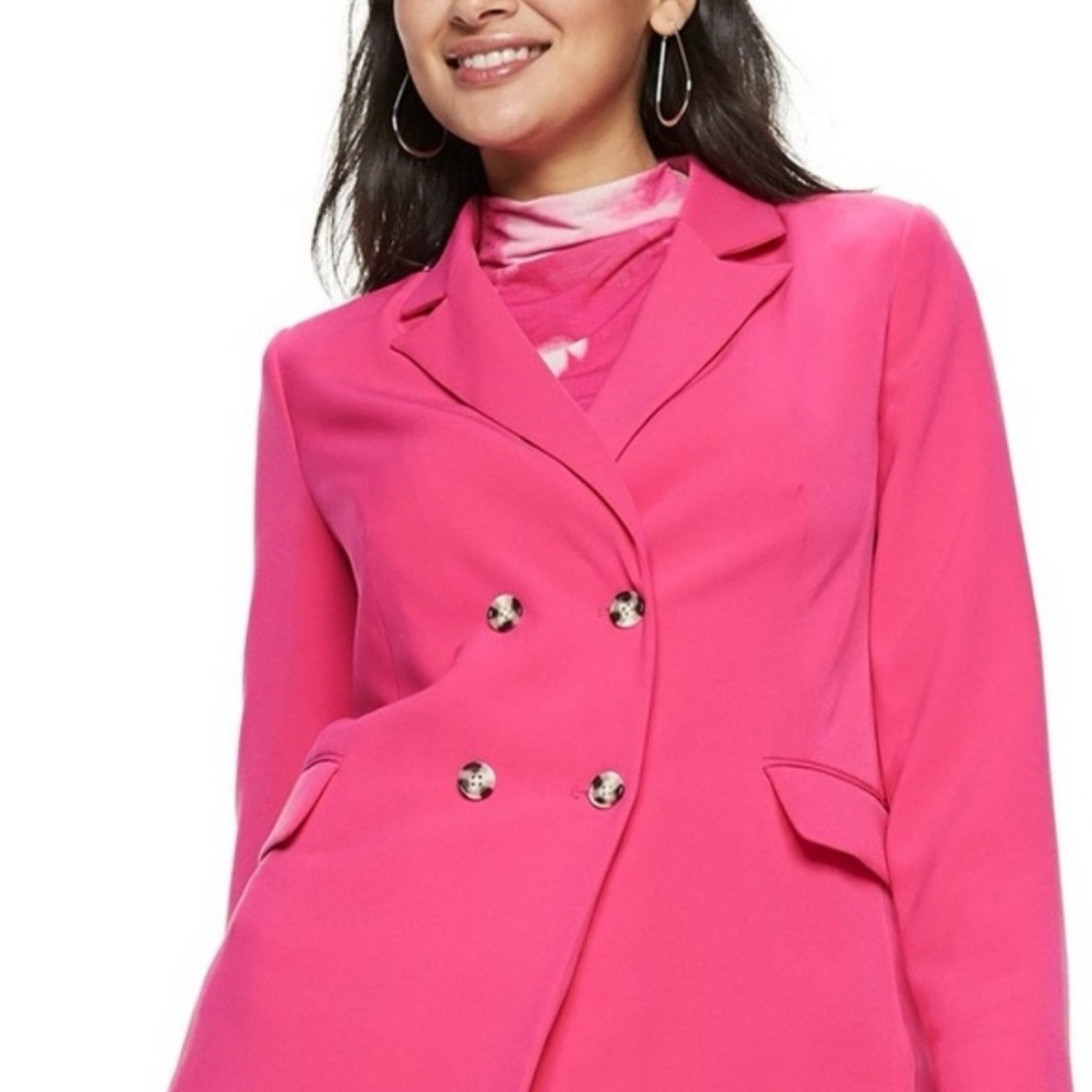 Womens Nine West Hot Pink Blazer